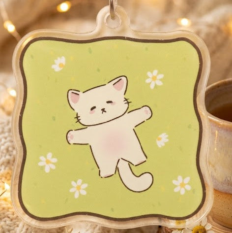 🐱 Stuffo original Acrylic cat key ring | key chain