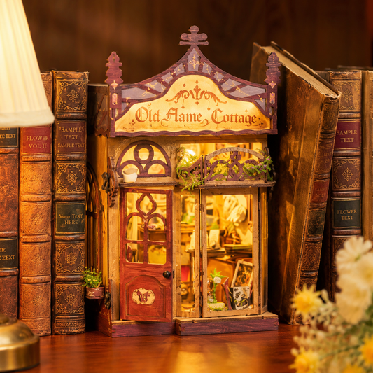 Old flame cottage Wooden Toys | DIY 3D Wooden Puzzle | Book Nook kit